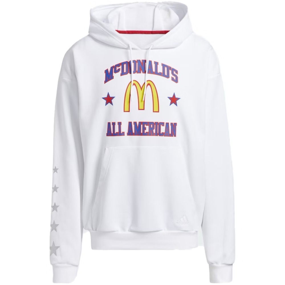 Adidas Mcdonalds All American Games Hoodie Mens Medium White